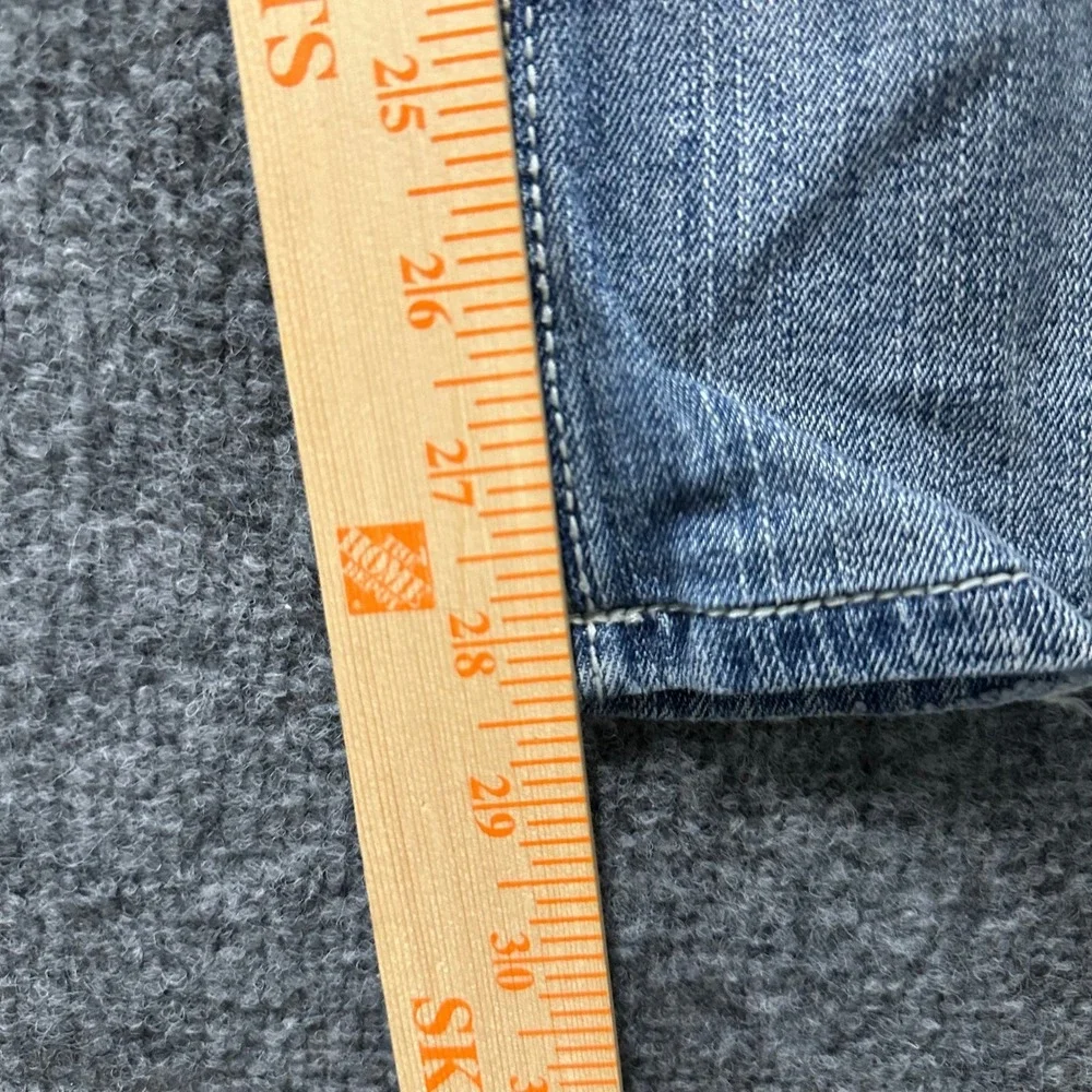 Daytrip Jeans Womens Size 32R Leo Bootcut Light Wash Stretch Embellished Y2K